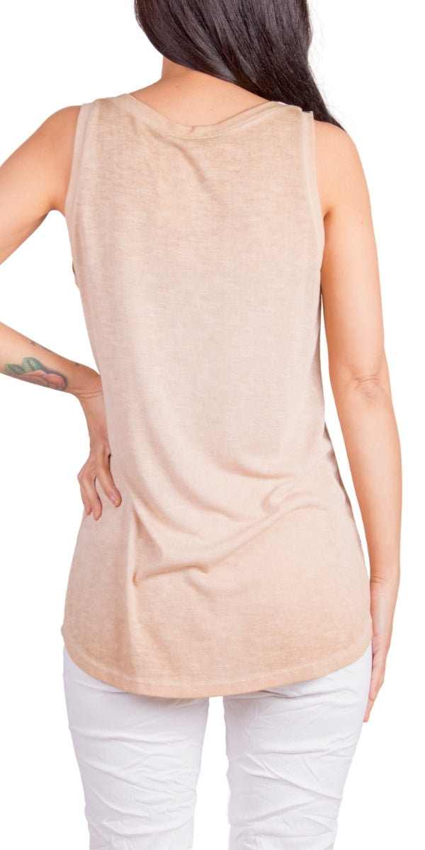 Lunia Tank - Gigi Moda - Made in Italy # beach, comfy top, flowing, Gigi Moda, italian tank, Made in Italy, one size, Top, viscose, washable, womens fashion