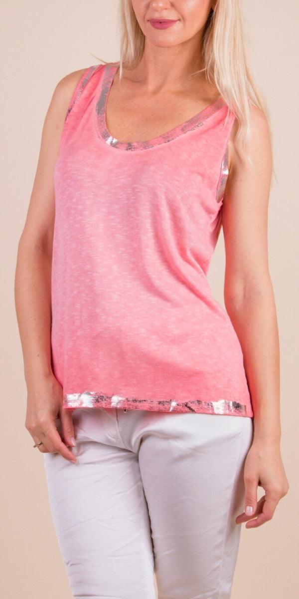 Lunia Tank - Gigi Moda - Made in Italy # beach, comfy top, flowing, Gigi Moda, italian tank, Made in Italy, one size, Top, viscose, washable, womens fashion