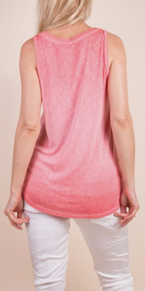 Lunia Tank - Gigi Moda - Made in Italy # beach, comfy top, flowing, Gigi Moda, italian tank, Made in Italy, one size, Top, viscose, washable, womens fashion