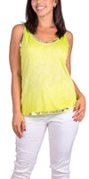 Lunia Tank - Gigi Moda - Made in Italy # beach, comfy top, flowing, Gigi Moda, italian tank, Made in Italy, one size, Top, viscose, washable, womens fashion