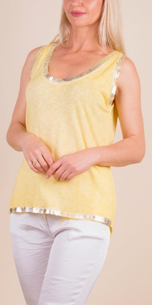 Lunia Tank - Gigi Moda - Made in Italy # beach, comfy top, flowing, Gigi Moda, italian tank, Made in Italy, one size, Top, viscose, washable, womens fashion