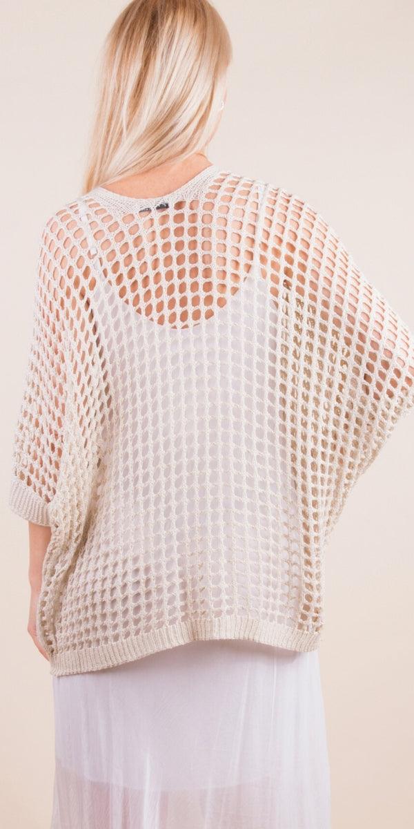 Rosana Knit Cardigan - Gigi Moda - Made in Italy # Cardigan, coats, comforatable fit, Gigi Moda, holes, Jacket, Jackets, Knit, Knit Cardigan, made in italy, shop gigi moda, womans clothing