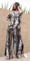 Jasmin Graffio Slit Pant