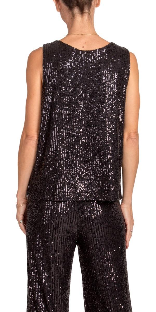 Festa Sequin Tank - Gigi Moda - Made in Italy # free shipping, gigi moda, italian tank, made in Italy, party, sequin top, Sleeveless, tank, Tank Top