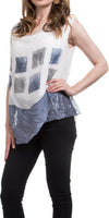 Allegra Silk Top - Gigi Moda - Made in Italy # Blouse, italian blouse, italian tank top, italian top, Made in Italy, OS, resort wear, Silk, silk blouse, silk tank, Sleeveless, sleeveless top, Tank Top, Top