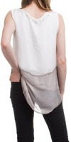 Allegra Silk Top - Gigi Moda - Made in Italy # Blouse, italian blouse, italian tank top, italian top, Made in Italy, OS, resort wear, Silk, silk blouse, silk tank, Sleeveless, sleeveless top, Tank Top, Top