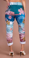 Geniviv Hibiscus Print Pant