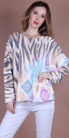Celeste Tiger Print Sweater