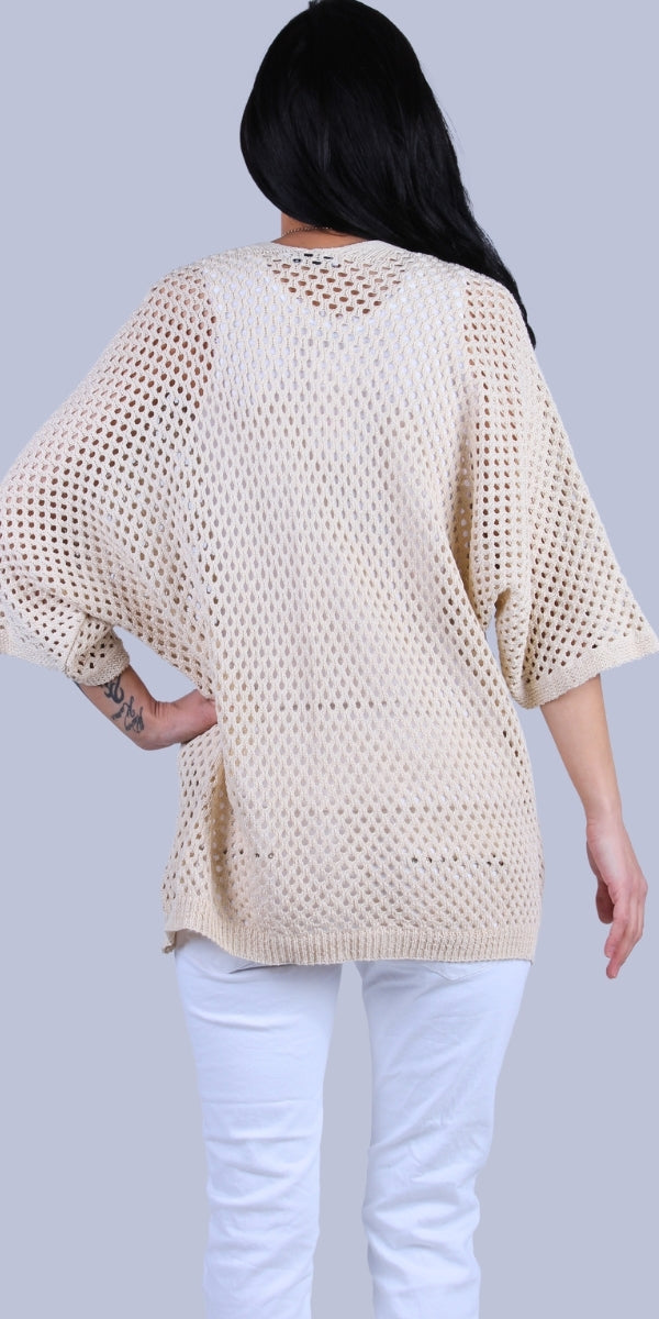 Lucia Knit Cardigan - Gigi Moda - Made in Italy # Cardigan, coats, comforatable fit, Gigi Moda, holes, Jacket, Jackets, Knit, Knit Cardigan, made in italy, shop gigi moda, womans clothing