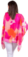 Seta Aura Print Kaftan - Shop Gigi Moda - Made in Italy # 100% Silk, Blouse, gigi moda, italian silk blouse, Kaftan, Made in Italy, OS, resort, resort wear, Silk, silk blouse