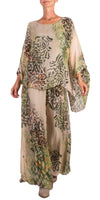 Seta Congo Kaftan - Gigi Moda - Made in Italy # animal print, Blouse, gigi moda, italian silk blouse, Jaguar print, jungle, Kaftan, Made in Italy, OS, resort, resort wear, Silk, silk blouse