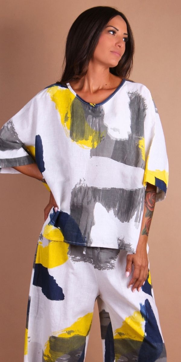Lucy Brushstroke Blouse