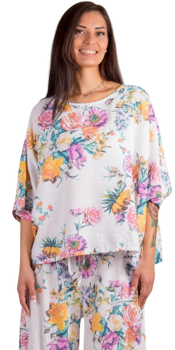 Lucy Bouquet Print Blouse