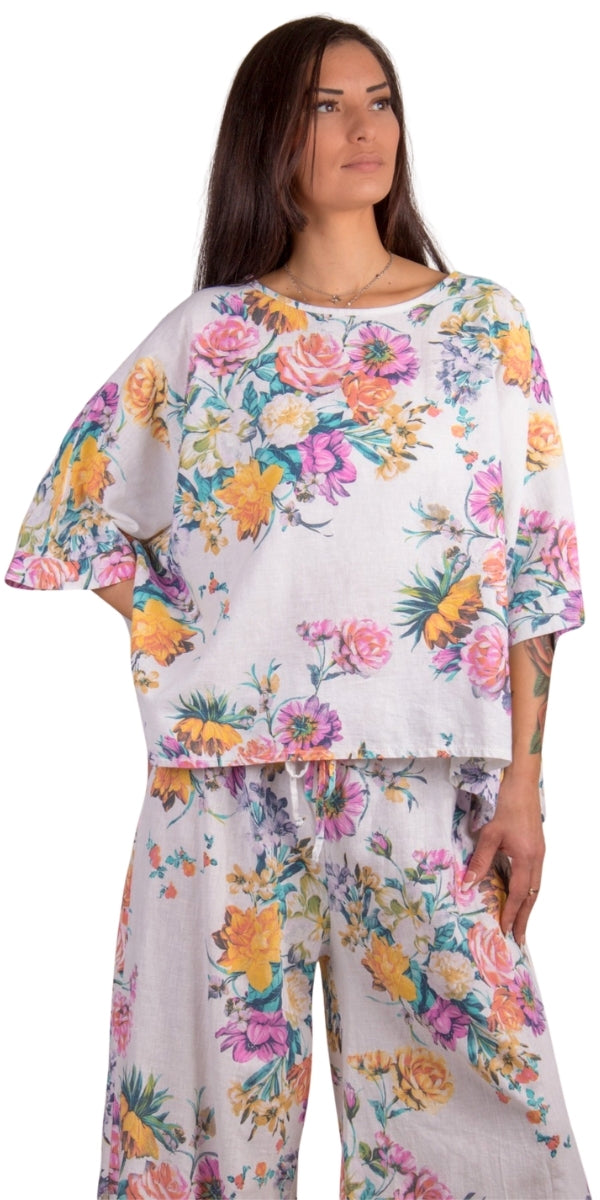 Lucy Bouquet Print Blouse