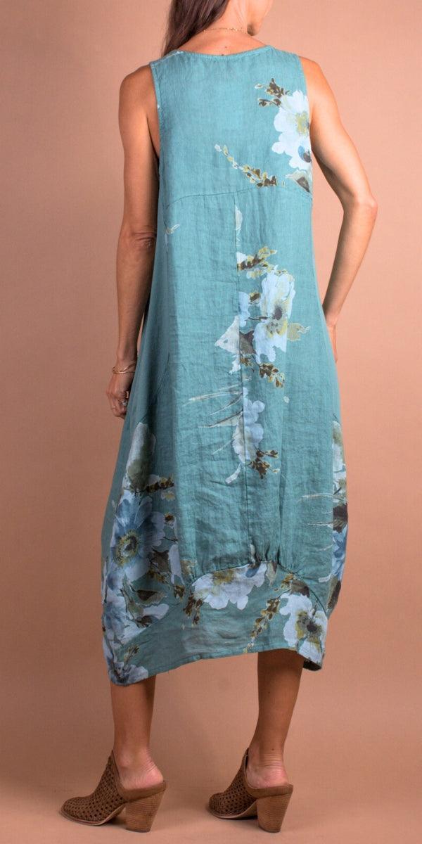 Luna Floral Print Dress Coral Luna Floral Print Dress Coral