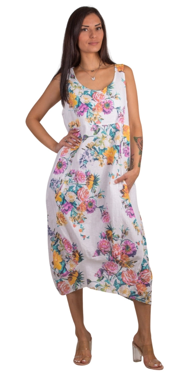 Luna Bouquet Print Dress