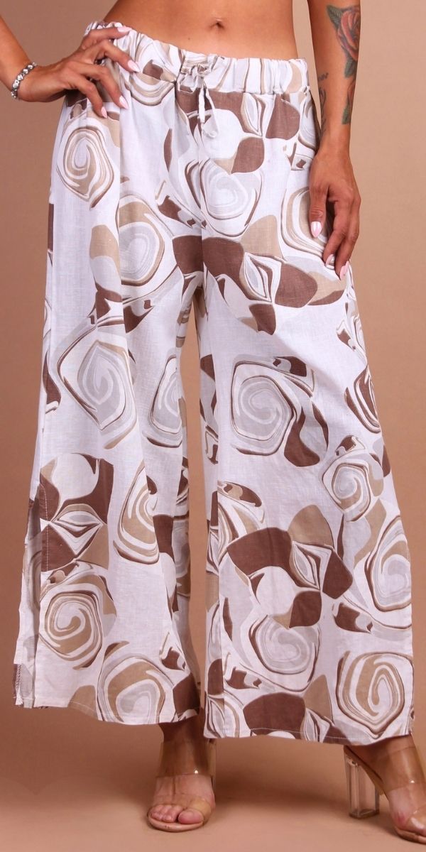 Giulana Vortici Capri Pants