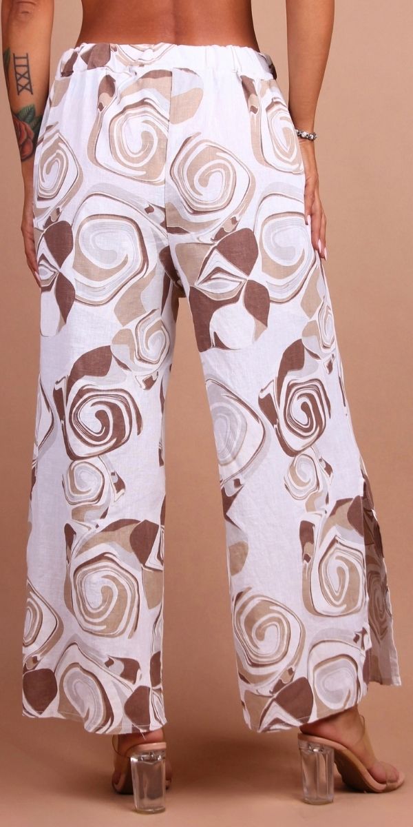 Giulana Vortici Capri Pants