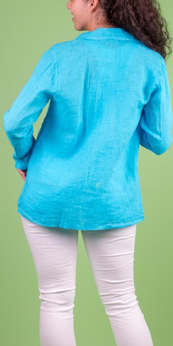 Sabrina Linen Blazer - Gigi Moda - Made in Italy # 100% Linen, blazer, button, clothing for women, Collared, faux pocket, Gigi Moda, italian brand, italian clothes, Italian Fashion, Jacket, open jacket