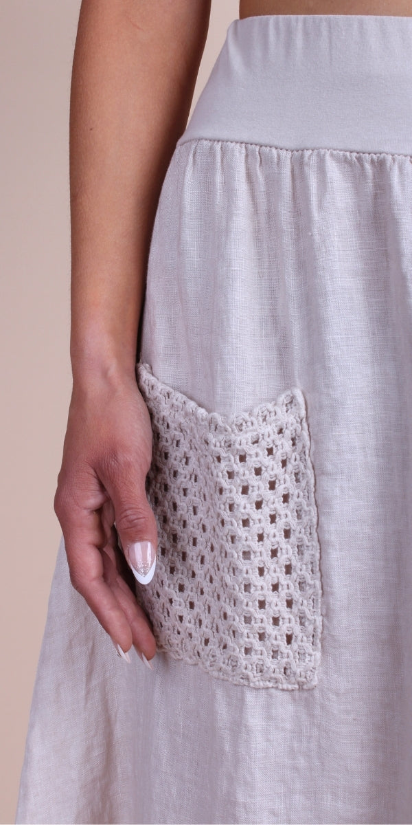 Primavera Linen Skirt