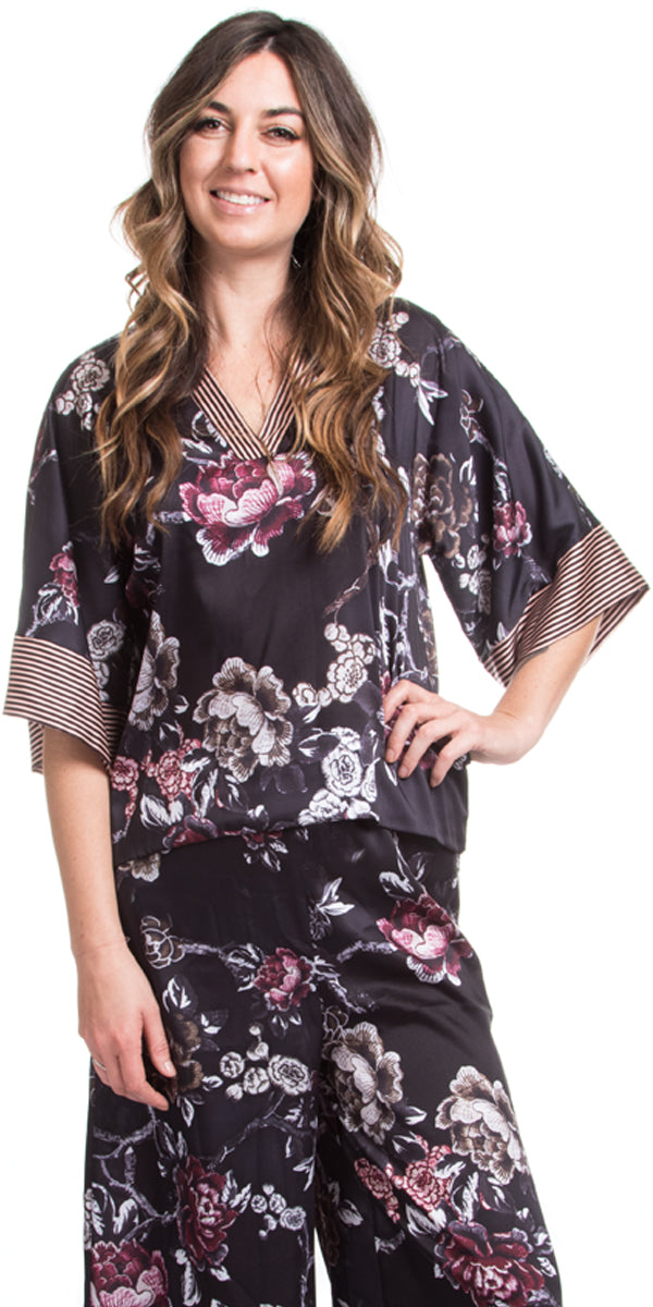 Midnight Blossom Blouse