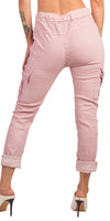 Tie-Waist Cargo Pants - Gigi Moda - Made in Italy # cargo pant, cargo pants, COMFY PANTS, drawstring pant, drawstring pants, front pockets, Gigi Moda, italian pants, Made in Italy, Pockets, shop gigi moda, Tie waist