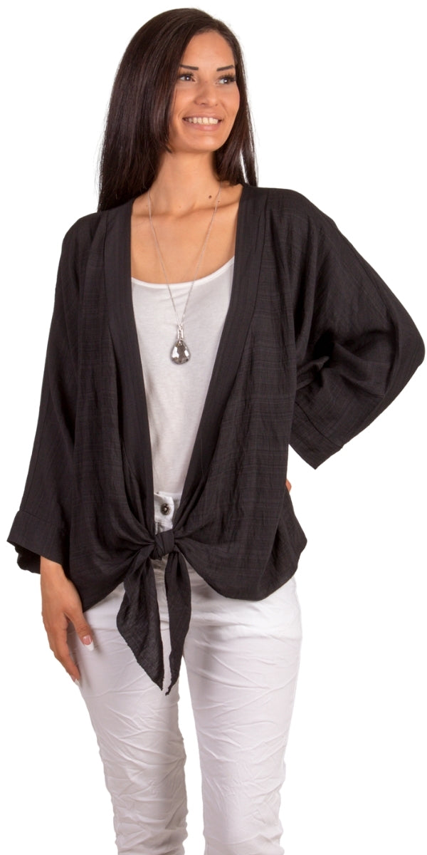 Grado Cardigan - Gigi Moda - Made in Italy # batwing sleeves, Cardigan, comforatable fit, Cover Up, Gigi Moda, Jacket, Jackets, made in italy, shop gigi moda, ties at front, womans clothing