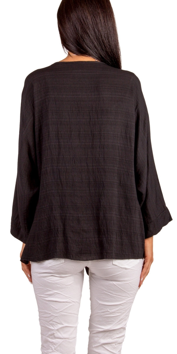 Grado Cardigan - Gigi Moda - Made in Italy # batwing sleeves, Cardigan, comforatable fit, Cover Up, Gigi Moda, Jacket, Jackets, made in italy, shop gigi moda, ties at front, womans clothing