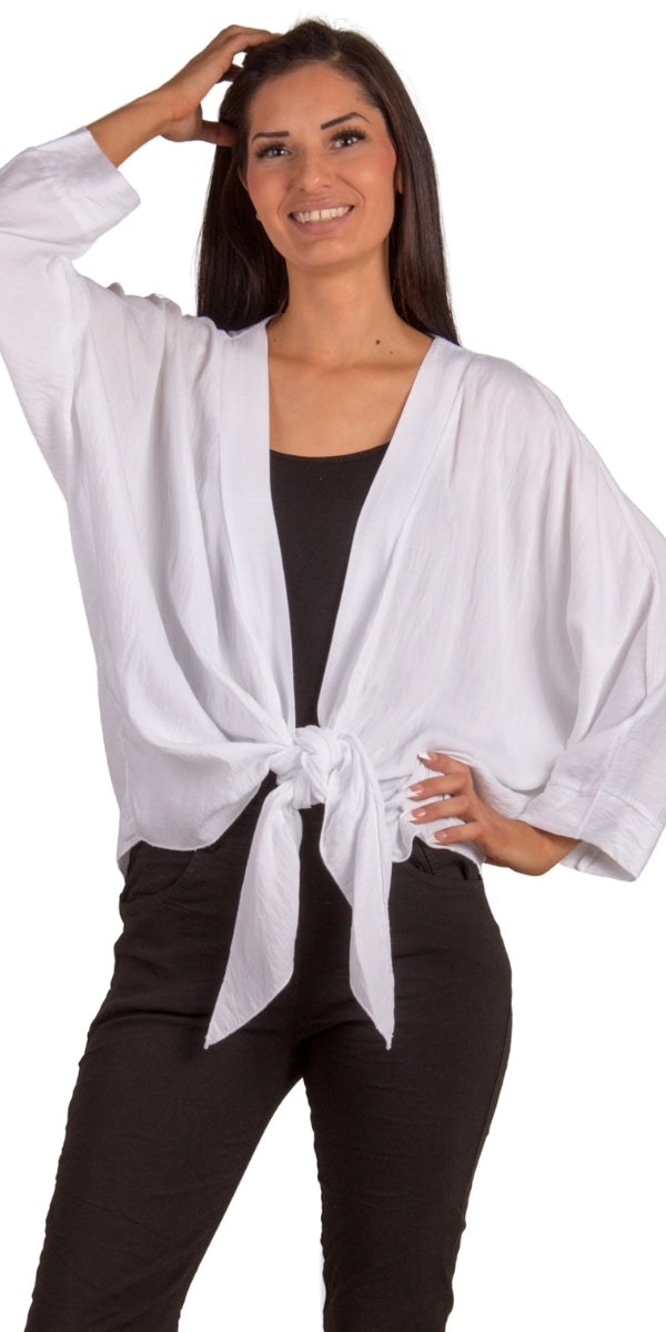 Grado Cardigan - Gigi Moda - Made in Italy # batwing sleeves, Cardigan, comforatable fit, Cover Up, Gigi Moda, Jacket, Jackets, made in italy, shop gigi moda, ties at front, womans clothing