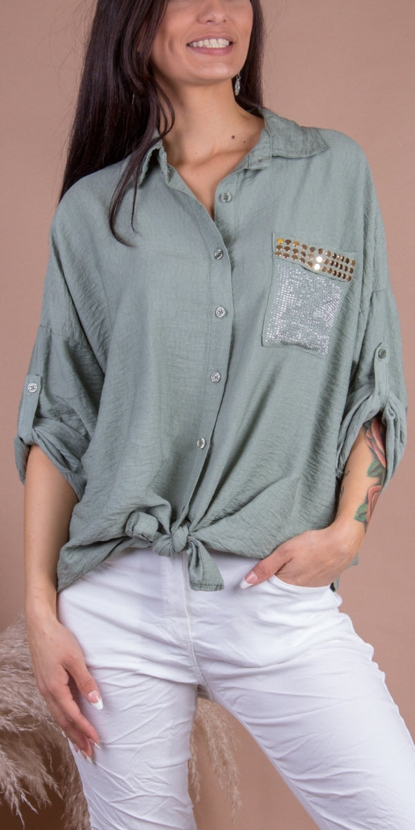Liza Studded Shirt