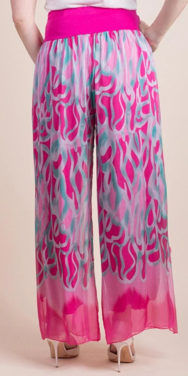 Jasmin Turbinio Slit Pant - Gigi Moda - Made in Italy # 100% Silk, Gigi Moda, italian apparel, italian clothes, Italian Clothing, italian silk, Made in Italy, maxretail, one size, online shopping, Pants, shop gigi moda, Silk