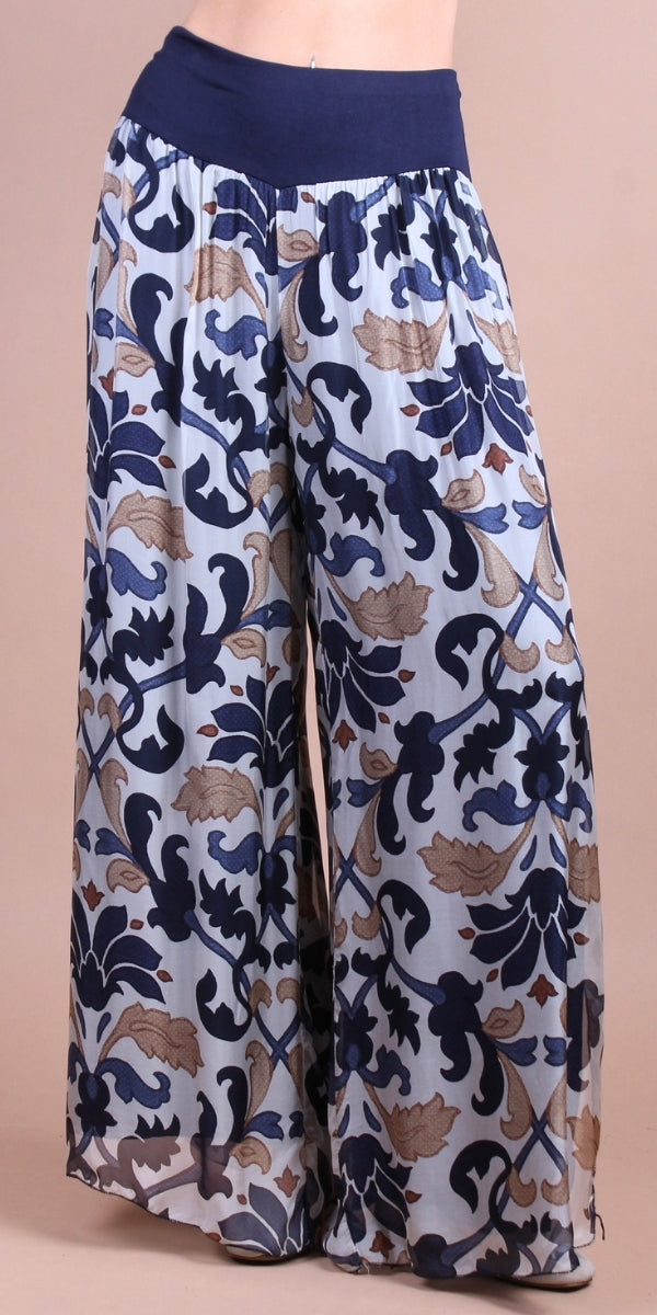 Jasmin Damask Slit Pant
