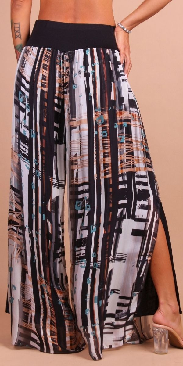 Jasmin Graffio Slit Pant