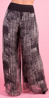 Jasmin Digitale Slit Pant - Gigi Moda - Made in Italy # abstract print, Digital Print, Gigi Moda, italian apparel, italian clothes, Italian Clothing, italian silk, Made in Italy, matching set, one size, online shopping, Pants, shop gigi moda, Silk