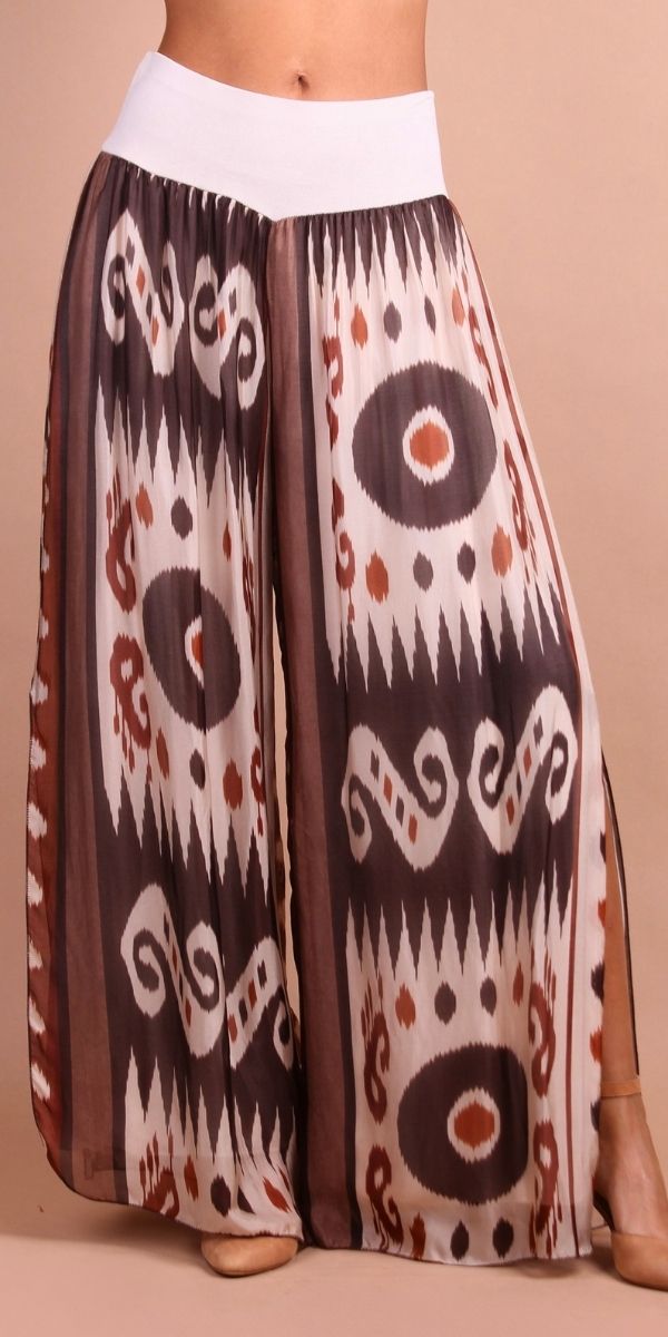 Jasmin Ikat Slit Pant