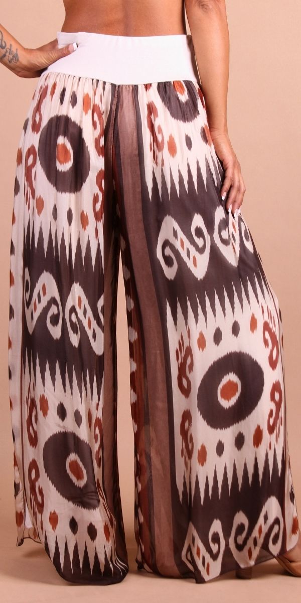 Jasmin Ikat Slit Pant