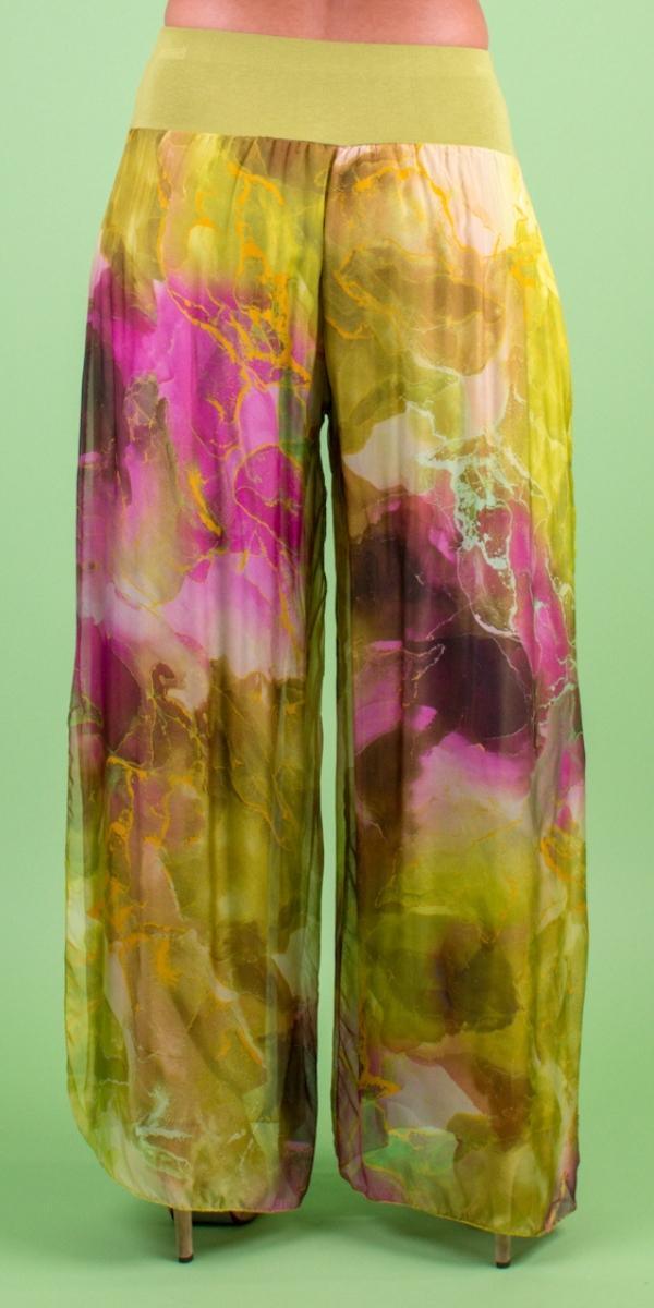 Jasmin Tempesta Slit Pant - Gigi Moda - Made in Italy # 100% Silk, Gigi Moda, italian apparel, italian clothes, Italian Clothing, italian silk, Made in Italy, one size, online shopping, OS, Pants, shop gigi moda, Silk