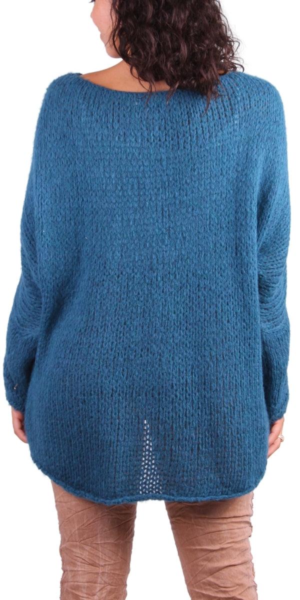 Romelia Sweater - Gigi Moda - Made in Italy # batwing, comforatable fit, Gigi Moda, high low, Knit, knit sweater, made in italy, maxretail, shop gigi moda, Sweater, womans clothing