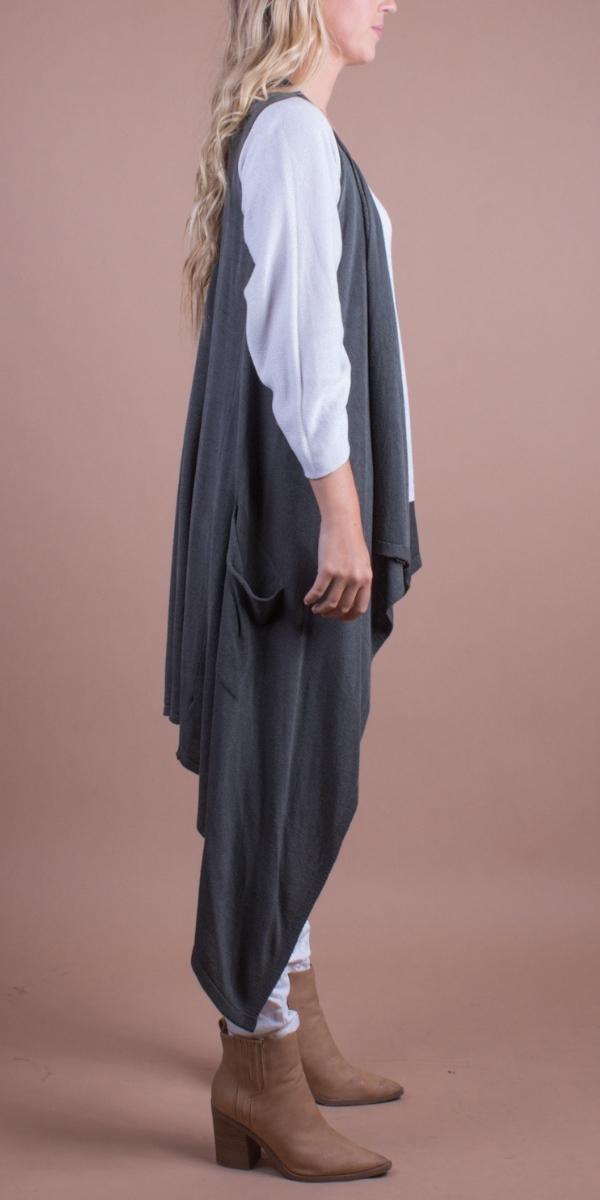 Stile Knit Duster - Gigi Moda - Made in Italy # Cardigan, Gigi Moda, Jacket, Knit, Knit Cardigan, Made in Italy, maxi cardigan, OS, Pockets