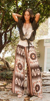 Jasmin Ikat Slit Pant