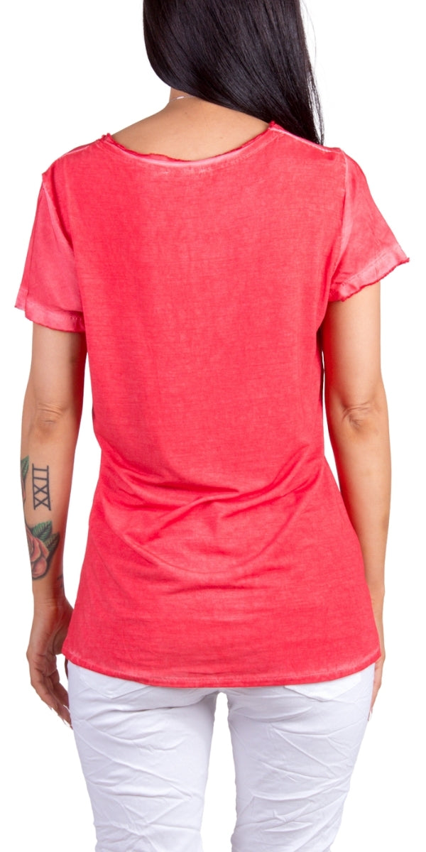 Maglietta Tee - Gigi Moda - Made in Italy # 2511, cotton, free shipping, Made in Italy, silk, TEE, Top, v-neck tee