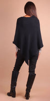 Affetto Knit Poncho