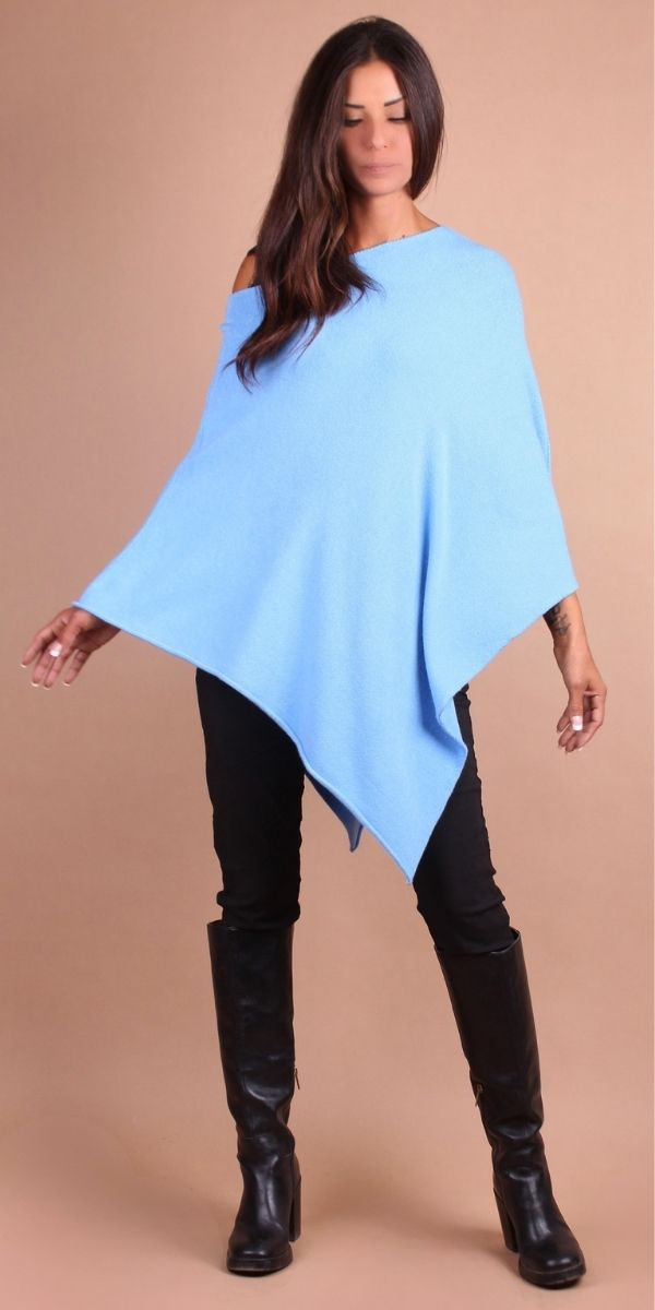 Affetto Knit Poncho