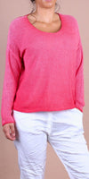 Emma Sweater - Gigi Moda - Made in Italy # Gigi Moda, Knit, knit sweater, Long Sleeve, made in italy, one size, Sweater, Top, V Neck