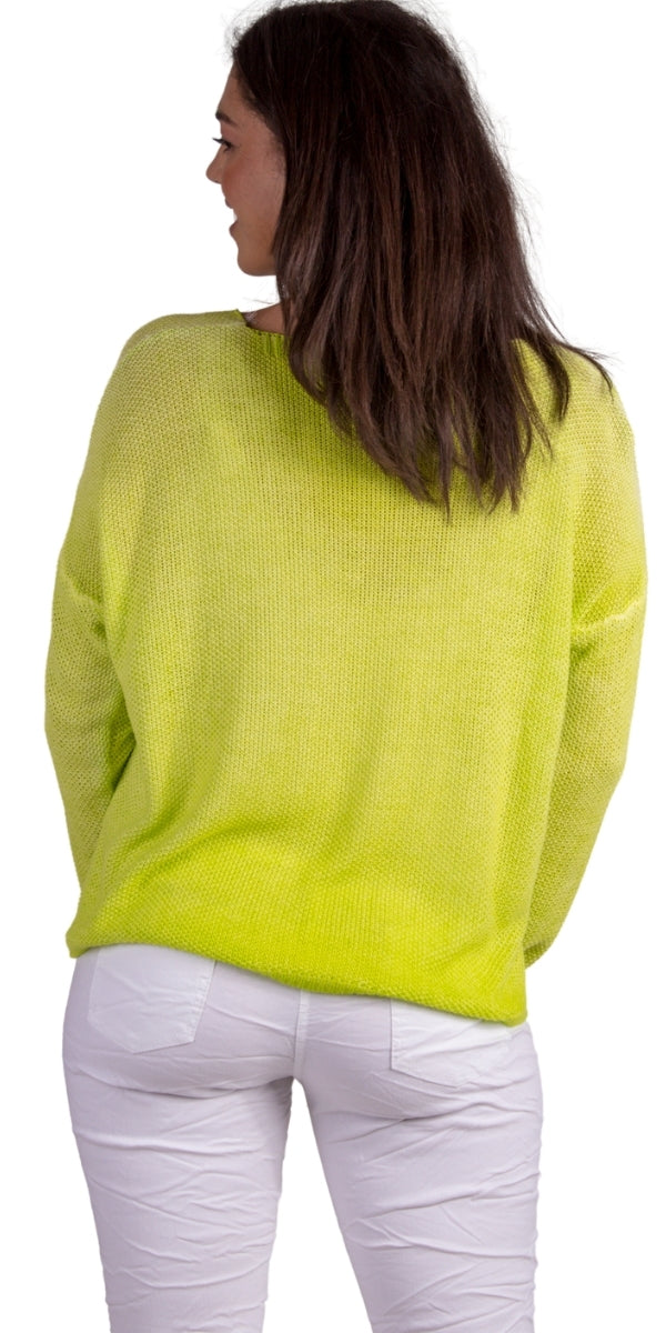 Emma Sweater - Gigi Moda - Made in Italy # Gigi Moda, Knit, knit sweater, Long Sleeve, made in italy, one size, Sweater, Top, V Neck