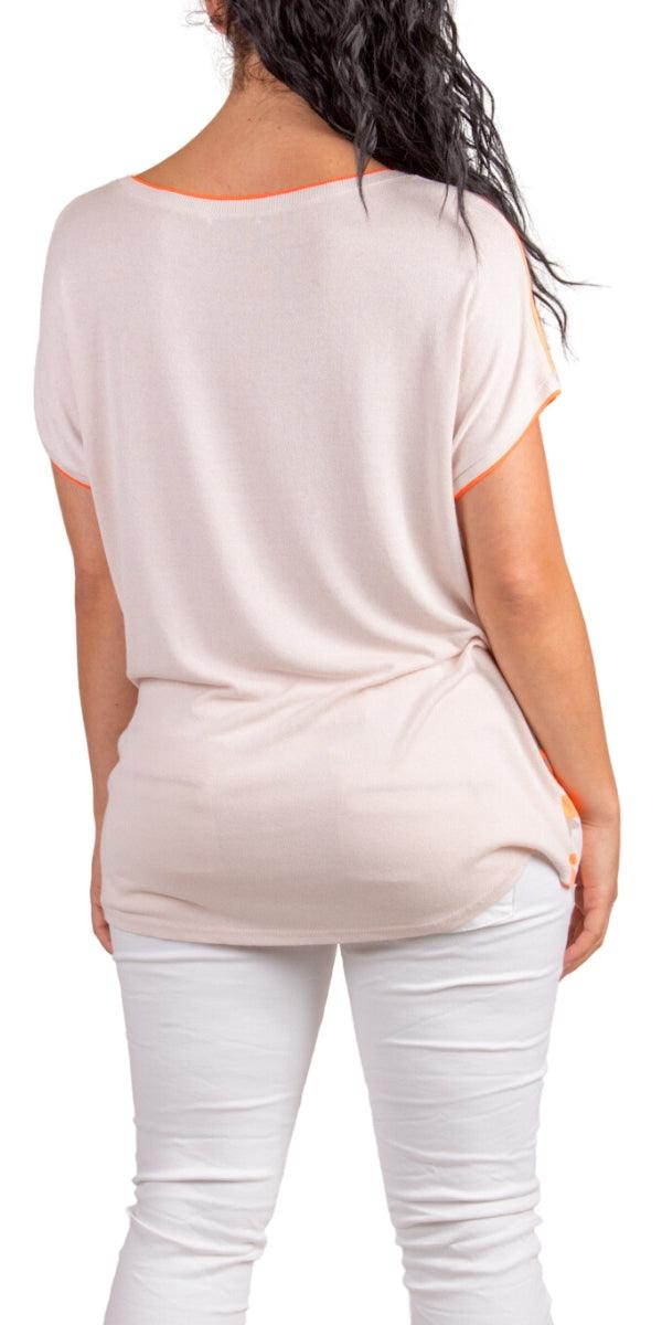 Sportivo Camo T-Shirt - Gigi Moda - Made in Italy # Blouse, Camo, Cap Sleeve, free shipping, Gigi Moda, Made in Italy, one size, spring, summer, Top, washable