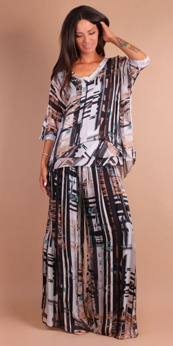 Jasmin Graffio Slit Pant