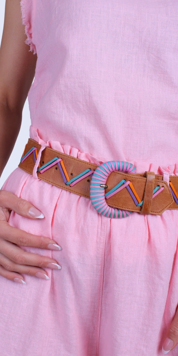 Armonia Linen Shorts - Gigi Moda - Made in Italy # belt loops, elastic waist, elastic waistband, Frayed Edge, Gigi Moda, Linen, Made in Italy, one size, OS, raw edge, shorts, spring, stretchy waistband