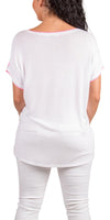 Sportivo Camo T-Shirt - Shop Gigi Moda - Made in Italy # Blouse, Camo, Cap Sleeve, free shipping, Gigi Moda, Made in Italy, one size, spring, summer, Top, washable