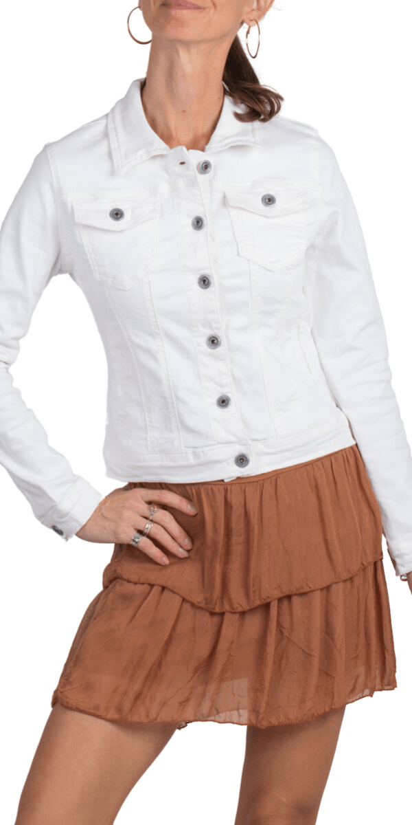 Capo Jacket - Gigi Moda - Made in Italy # button down, clothing for women, Cotton, front pockets, Gigi Moda, italian apparel, Jacket, Made in Italy, OS, solid color, Top